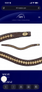 Frontal strass havane strasstopaze Horse Fitforme Int. 