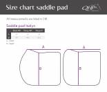 Tapis de selle anatomique Isalyn - QHP - Satin&eacute; haut de gamme