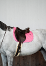 Tapis de selle LOVE Rose paillet&eacute; mixte - GEM - Ultra-respirant