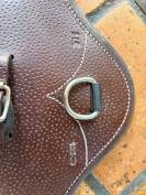 Sangle bavette Forestier cuir marron &ndash; 125 cm