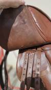 Selle cuir marron mixte 17,5" vendue avec accessoires 