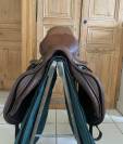 Selle Forestier avec sa housse de protection, &eacute;trivi&egrave;res Forestier et &eacute;triers