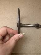 Mors snaffle simple brisure cuivre inutilisable T.125
