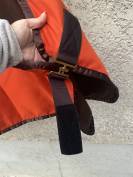 - RARE - Couverture / Chemise polaire Herm&egrave;s Saut Herm&egrave;