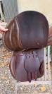 Selle Ronzon 17,5&rdquo; en cuir marron Obstacle / CSO