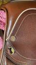 Selle Ronzon 17,5&rdquo; en cuir marron Obstacle / CSO