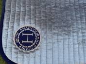 Tapis Harcour Velours Gris Argent Marine Taille Cheval