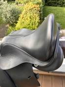 Selle cuir noir poney 15"