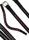 Ceinture en cuir &agrave; strass - La Cavalerie - Cuir v&eacute;ritable