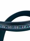 Ceinture en cuir &agrave; strass - La Cavalerie - Cuir v&eacute;ritable