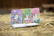 Carnet Licorne 3D - HKM - Reliure spirale, 60 pages