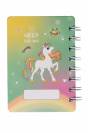 Carnet Licorne 3D - HKM - Reliure spirale, 60 pages