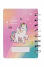 Carnet Licorne 3D - HKM - Reliure spirale, 60 pages