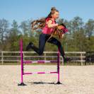 Set Saut d'Obstacle pour Hobby Horse - QHP - Hauteur r&eacute;glable jusqu'&agrave; 112 cm