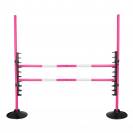 Set Saut d'Obstacle pour Hobby Horse - QHP - Hauteur r&eacute;glable jusqu'&agrave; 112 cm