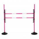 Set Saut d'Obstacle pour Hobby Horse - QHP - Hauteur r&eacute;glable jusqu'&agrave; 112 cm