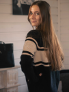 Pull Noris - P&eacute;n&eacute;lope Collection - Maille bicolore douce