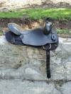 Selle western King Series &ndash; cuir noir &ndash; doublure laine 