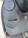 Selle western King Series &ndash; cuir noir &ndash; doublure laine 
