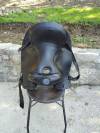 Selle western King Series &ndash; cuir noir &ndash; doublure laine 