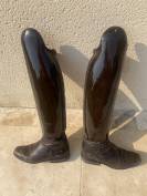 Bottes Petrie vernis chocolat 
