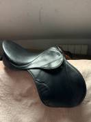 Selle Stubben Romanus mixte obstacle bi-color noir / fe