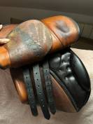 Selle Stubben Romanus mixte obstacle bi-color noir / fe