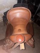 Selle cathare grand confort randonn&eacute;e Cheval Paradis 