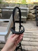 Filet bridon cuir noir 
