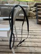Filet bridon cuir noir 