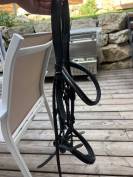 Filet bridon cuir noir 