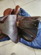 Selle mixte cuir 17.5 pouces Vincent Gaffet 