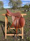 Selle en cuir fouilloux 17 pouces