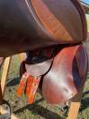 Selle en cuir fouilloux 17 pouces