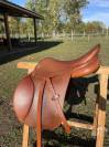 Selle en cuir fouilloux 17 pouces