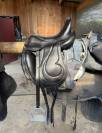 Selle dressage noir Antar&egrave;s cadence 17,5