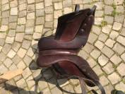 A SAISIR SELLE DE DRESSAGE AULION 17 POUCES MARRON 