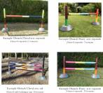 Barre d'obstacle de 2m50 Ciel Anis Rose Barnotti