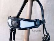 Medieval fancy horse bridle Lazypony