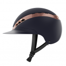 Casque AirLuxe Suprême Visière Polo Marine/Rose Gold - Abus