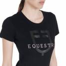 T-shirt ajusté avec logo à paillettes - Equestro
