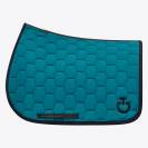 Tapis de selle Geometric Quilted Jumping BLEU CANARD  - CAVALLERIA TOSCANA