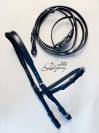 Anatomical french bridle Lazypony with reins