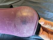 Ensemble de guêtres et protège-boulets mauves BR