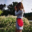 Sac-ceinture Educ+ DOUBLE Education positive Rose Fuchsia