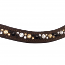 Frontal Raffinée en cuir avec strass - Jmr Pro