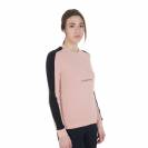 Sweat-shirt à col rond cameo rose - EQUESTRO