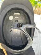 CASQUE SAMSHIELD NOIR CUIR ET ALCANTARA