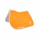 Tapis de selle technique logo orange/blanc - EQUESTRO