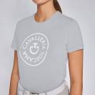 Tee-shirt Double Orbit coton gris- CAVALLERIA TOSCANA